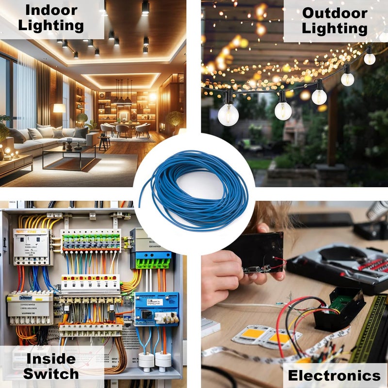 درافل موصل سلك نحاسي دورافيل لنقل الطاقة الكهربائية - أزرق، 20 متر، 1.5 مم - Image 5